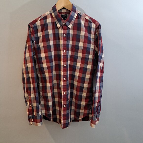 J. Crew Men's Medium Regular Fit 100% Cotton Button Down Shirt Style #C3724 - Picture 2 of 13